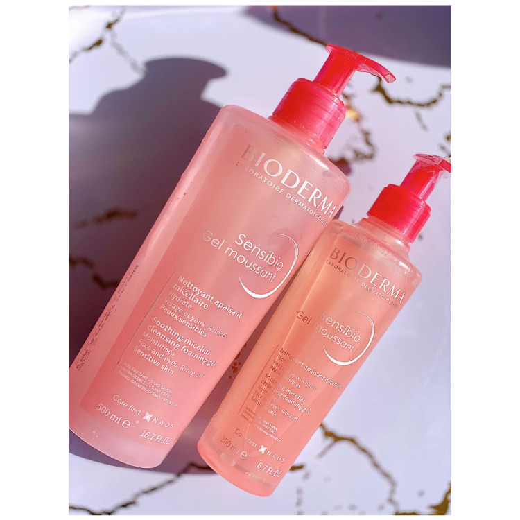 فوم ژل شستشوی صورت سنسیبیو بایودرما مخصوص پوست حساس و خشک tBioderma Sensibio Gel Moussan
