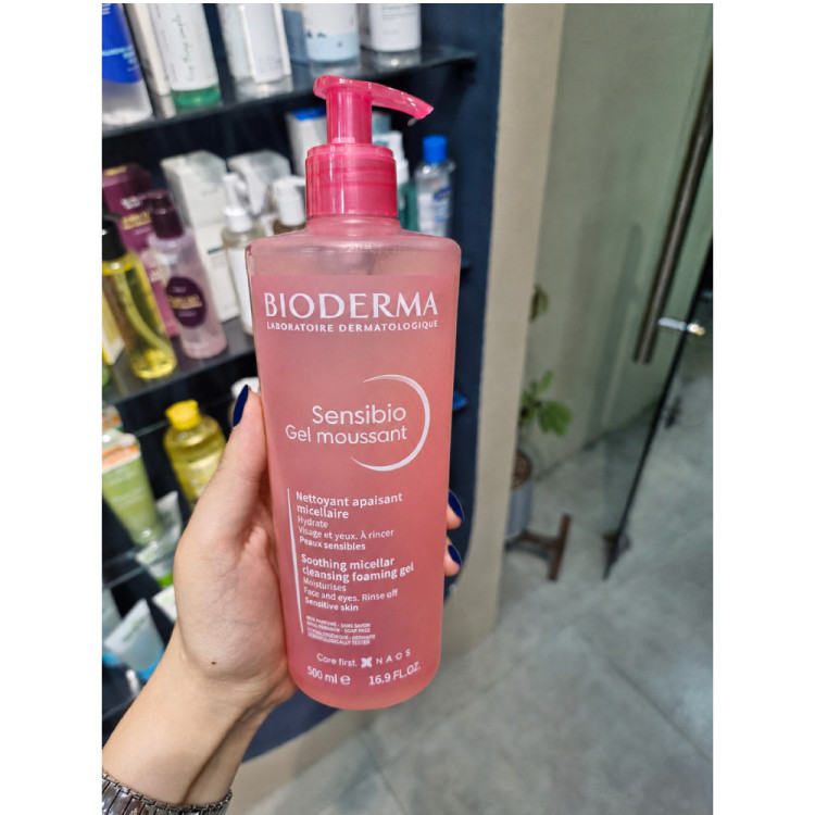 فوم ژل شستشوی صورت سنسیبیو بایودرما مخصوص پوست حساس و خشک tBioderma Sensibio Gel Moussan