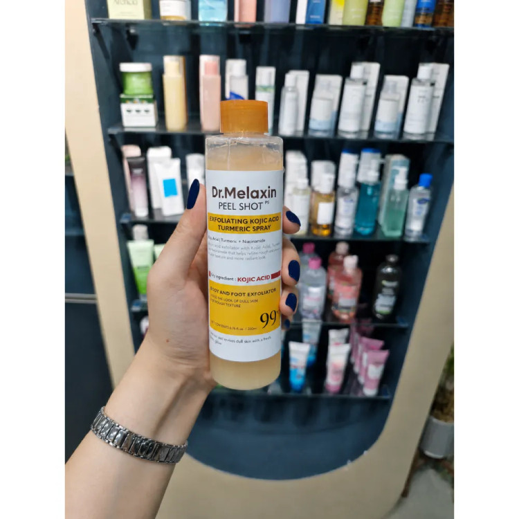سرم پیل شات کوجیک اسید و زردچوبه دکتر ملاکسین لایهبردار ملایم و روشنکننده قوی پوست Dr.Melaxin Peel Shot Exfoliating Kojic Acid Turmeric Serum