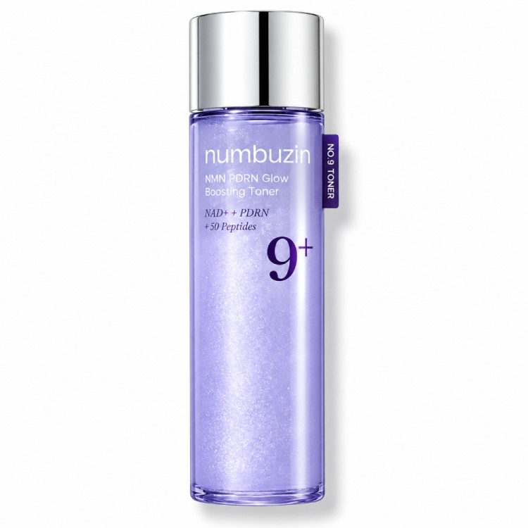 تونر پپتاید PDRN و NAD+ شماره 9 نامبوزین درخشان Numbuzin No.9 NAD+ تقویت کننده و ضد چروک PDRN Glow Boosting Toner