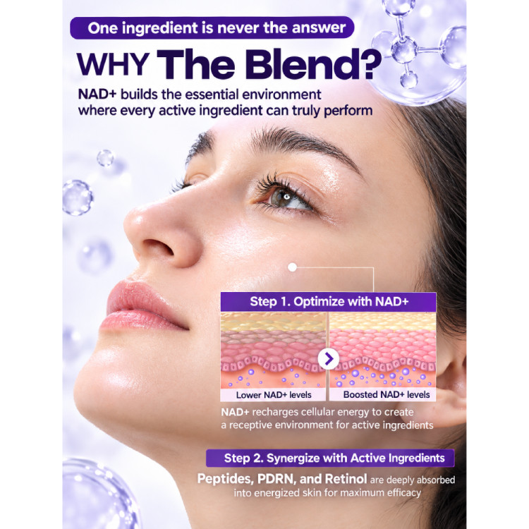 تونر پپتاید PDRN و NAD+ شماره 9 نامبوزین درخشان Numbuzin No.9 NAD+ تقویت کننده و ضد چروک PDRN Glow Boosting Toner