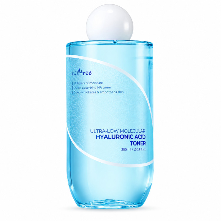 تونر هیالورونیک اسید با وزن مولکولی فوقالعاده پایین ایزنتری Isntree Ultra-Low Molecular Hyaluronic Acid Toner