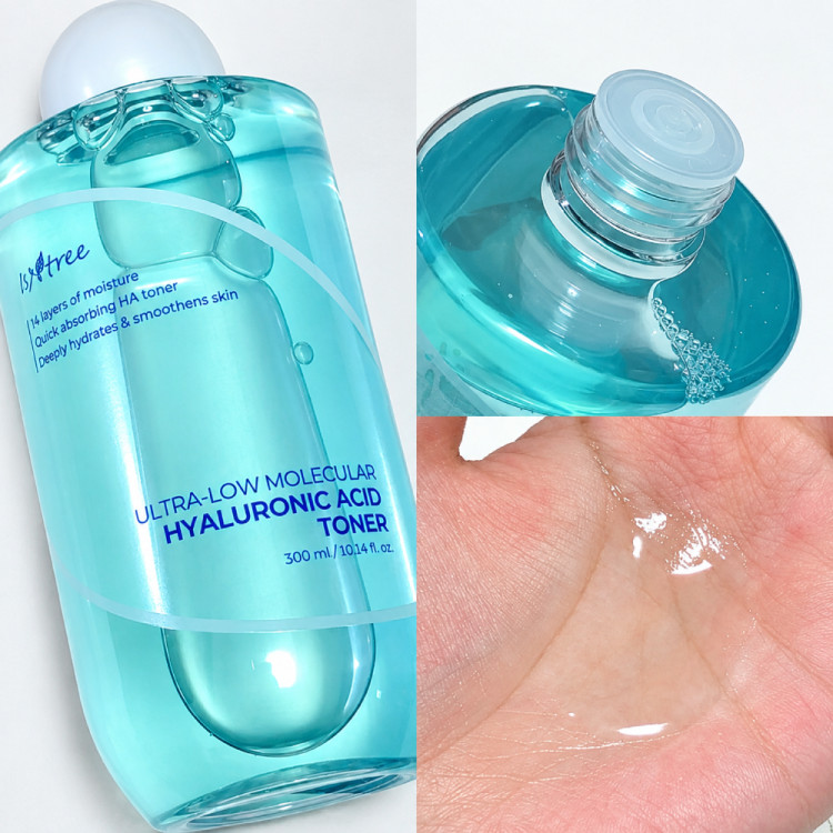 تونر هیالورونیک اسید با وزن مولکولی فوقالعاده پایین ایزنتری Isntree Ultra-Low Molecular Hyaluronic Acid Toner