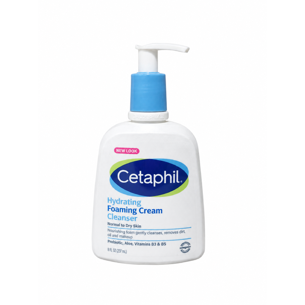شوینده کرمی فومی آبرسان ستافیل برای پوست نرمال تا خشک  Cetaphil Hydrating Foaming Cream Cleanser