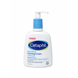 شوینده کرمی فومی آبرسان ستافیل برای پوست نرمال تا خشک Cetaphil Hydrating Foaming Cream Cleanser